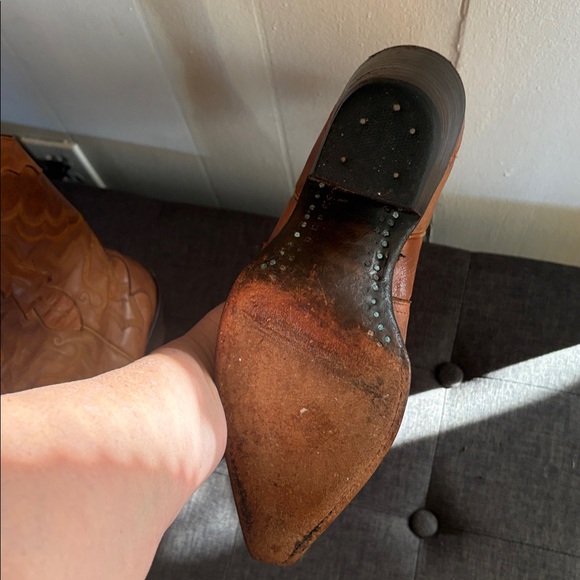 Vintage Stetson Brown Western Cowboy Boots - Picture 7 of 9